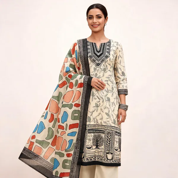 Cream_Cotton_Straight_Unstitched_Suit_Set_For_Women