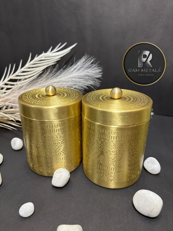 Brass_Engraved_Pattern_Storage_Large_Containers_Set_of_2