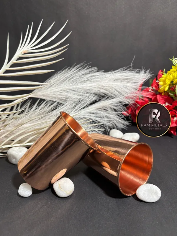Copper_Finish_Plain_Tumblers_Set_Of_2_Gift_set