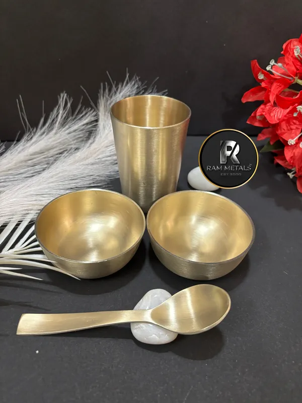 Bronze_9_inch_Traditional_Plain_Thali_Dinner_Set