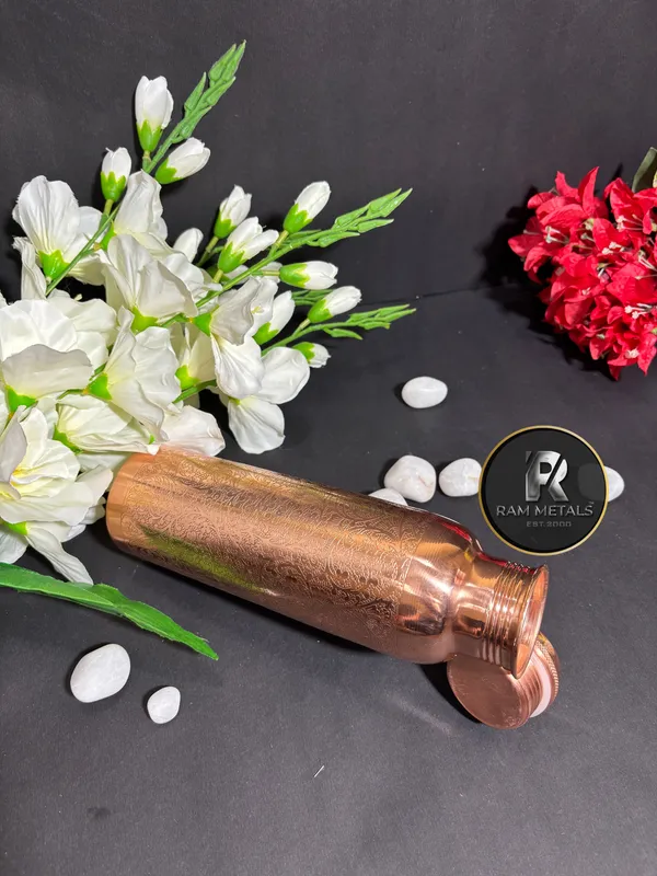 Copper_Floral_Engraved_Water_Bottle