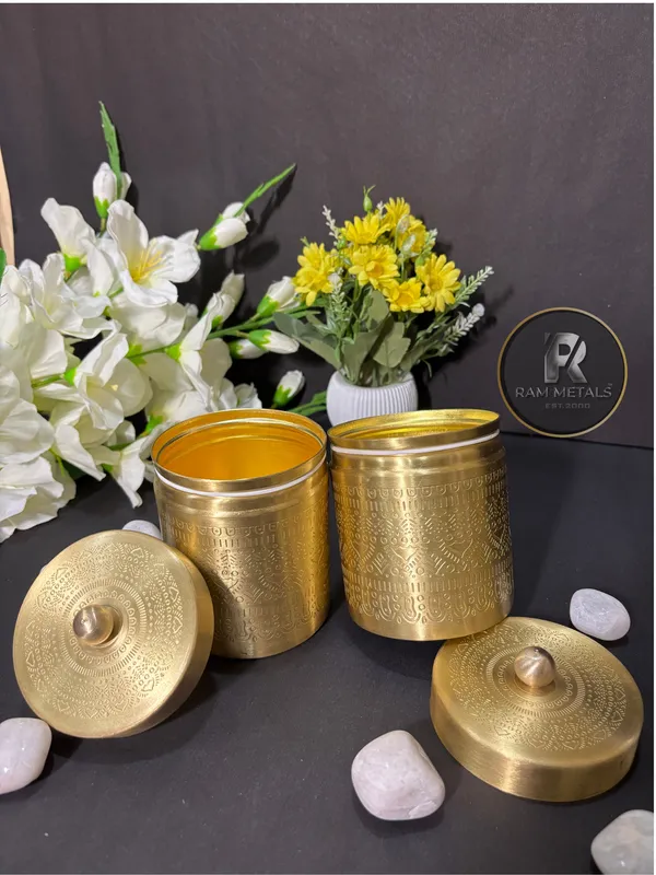 Brass_Traditional_Mrdium_Storage_Containers_Set_of_2