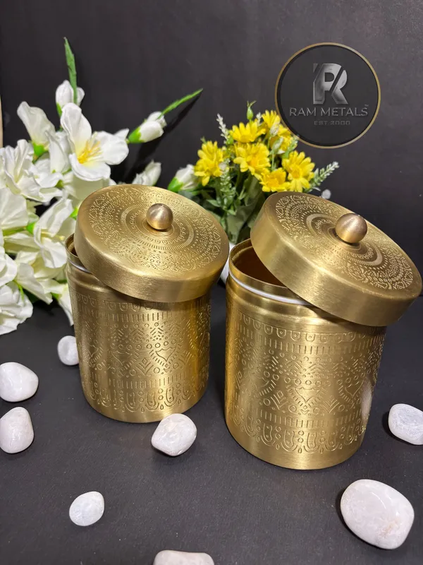 Brass_Engraved_Pattern_Storage_Large_Containers_Set_of_2