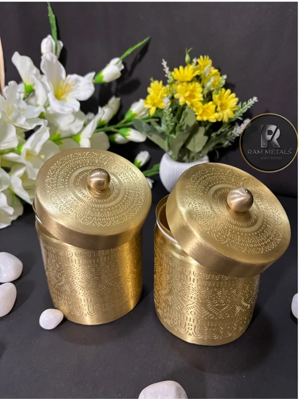 Brass_Traditional_Mrdium_Storage_Containers_Set_of_2