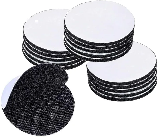 White_Canvas_Self-Adhesive_Hook_Loop_Fastener_Dots_Pack_Of_10