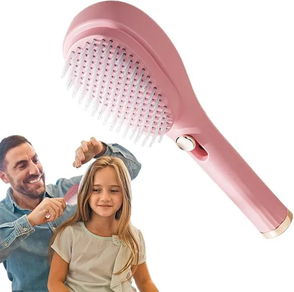 Self-Cleaning_Anti-Static_Retractable_Bristle_Hair_Brush_Pink