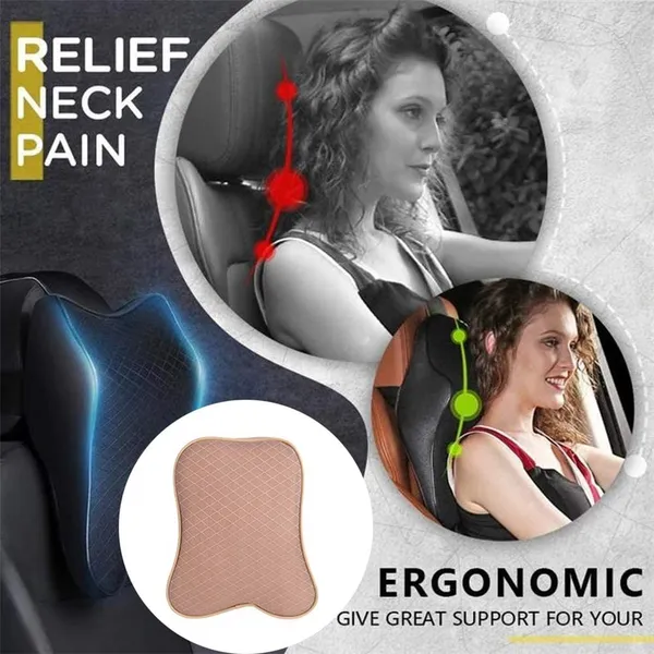 Jesenband_Memory_Foam_Car_Neck_Pillow_Ergonomic_Headrest_Cushion_Black
