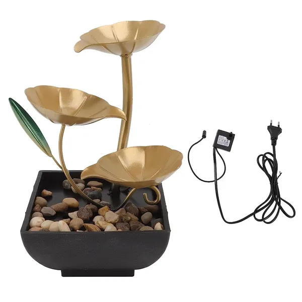Metal_3-Tier_Cascading_Tabletop_Water_Fountain_With_River_Rocks