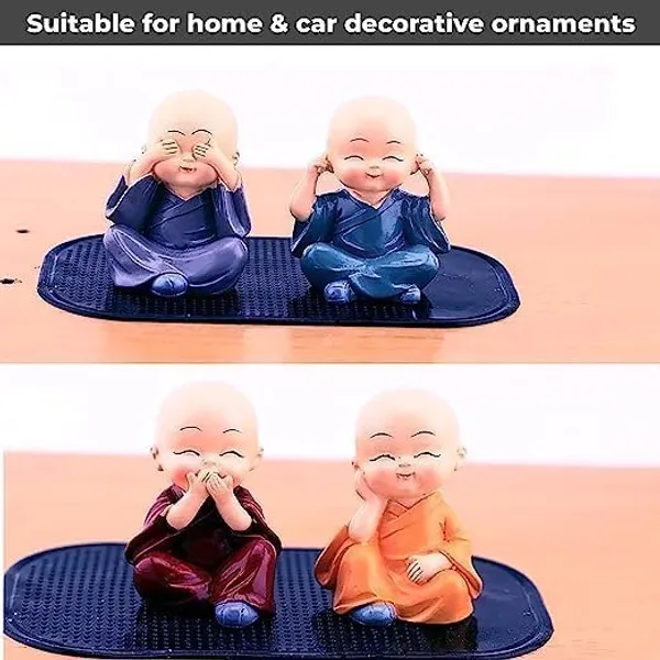 Polyresin_Multicolour_Baby_Monk_Buddha_Idol_Showpiece_Set_Of_4