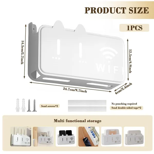 Plastic_Self-Adhesive_Wall_Mount_Wifi_Router_Storage_Box_White