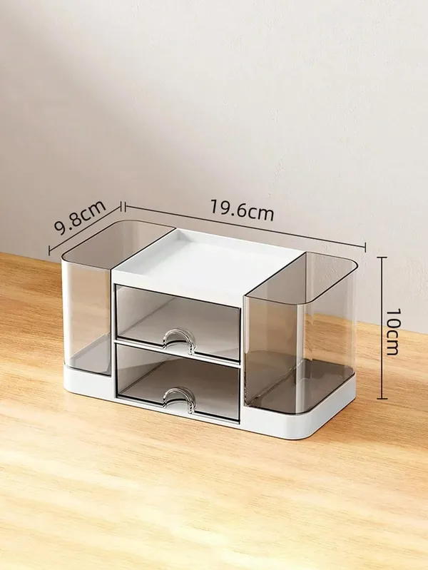 Plastic_Transparent_4-Slot_Desk_Organizer_With_2_Side_Drawers