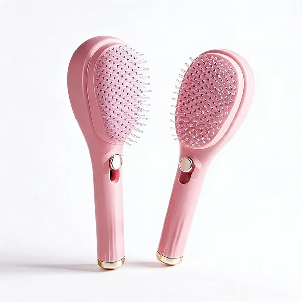Self-Cleaning_Anti-Static_Retractable_Bristle_Hair_Brush_Pink