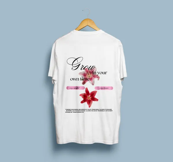 White_Graphic_Pollycotton_200_Gsm_Regular_Fit_T_Shirt_For_Adults