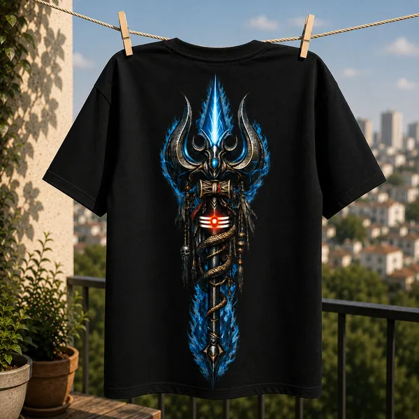 Black_Graphic_Print_Pollycotton_200_Gsm_Regular_Fit_T_Shirt_For_Unisex