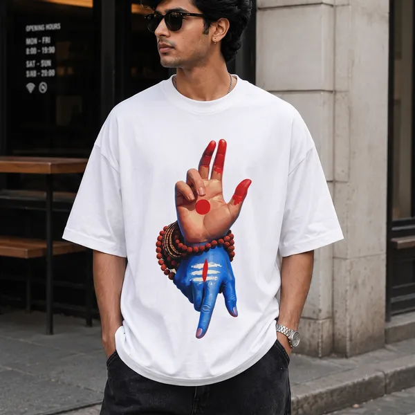 White_Oversized_Graphic_Cotton_Blend_180_Gsm_Oversize_Fit_T_Shirt_For_Unisex