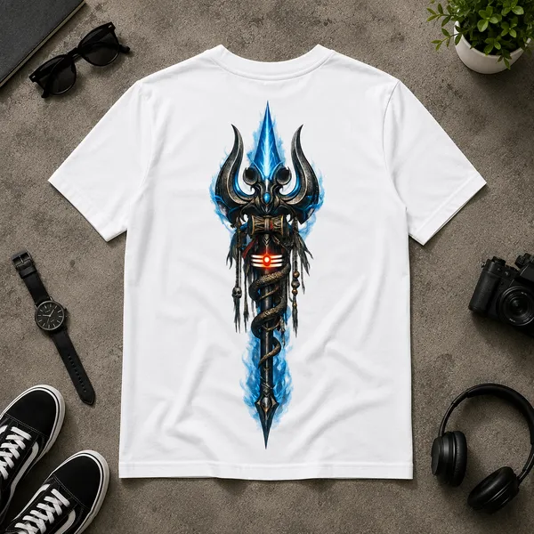 White_Graphic_Print_Pollycotton_200_Gsm_Regular_Fit_T_Shirt_For_Unisex