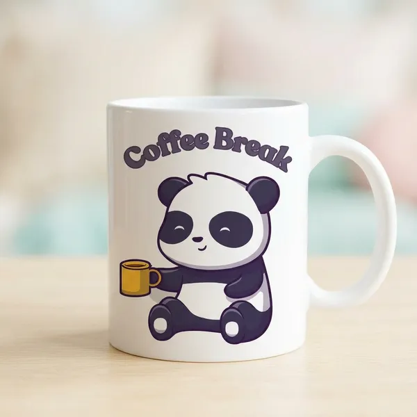 White_Coffee_Break_Panda_Print_Mug