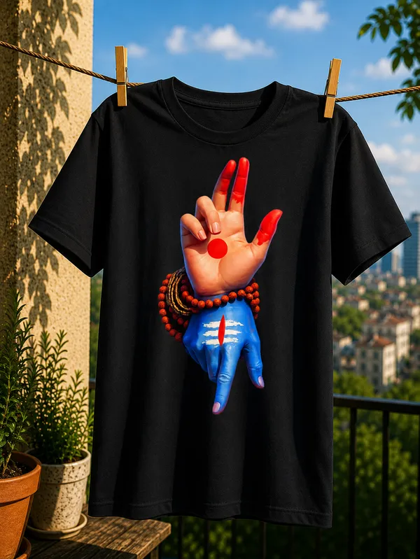 Black_Graphic_Pollycotton_200_Gsm_Regular_Fit_T_Shirt_For_Unisex