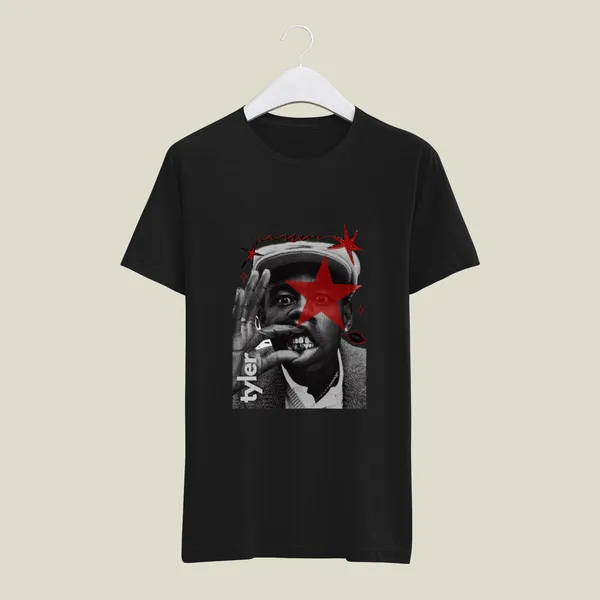 Black_Graphic_Print_Regular_Fit_Pollycotton_200_Gsm_Regular_Fit_T_Shirt_For_Unisex
