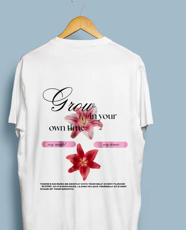 White_Graphic_Pollycotton_200_Gsm_Regular_Fit_T_Shirt_For_Adults
