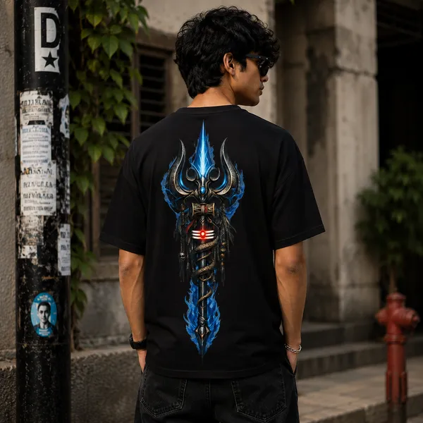 Black_Graphic_Print_Pollycotton_200_Gsm_Regular_Fit_T_Shirt_For_Unisex