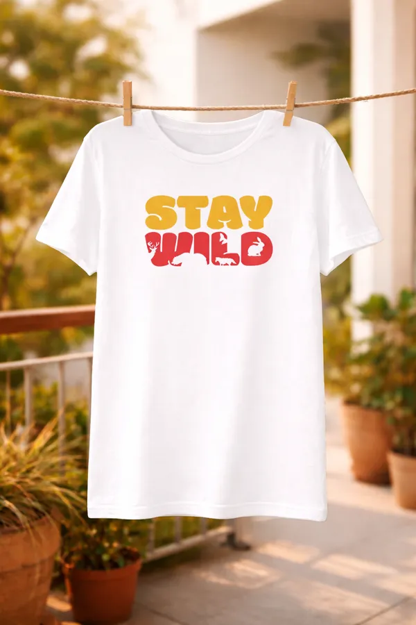 White_Graphic_Fit_Pollycotton_200_Gsm_Regular_Fit_T_Shirt_For_Unisex