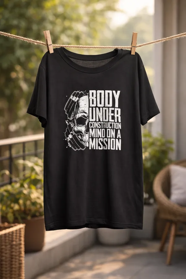 Black_Graphic_Pollycotton_200_Gsm_Regular_Fit_T_Shirt_For_Unisex