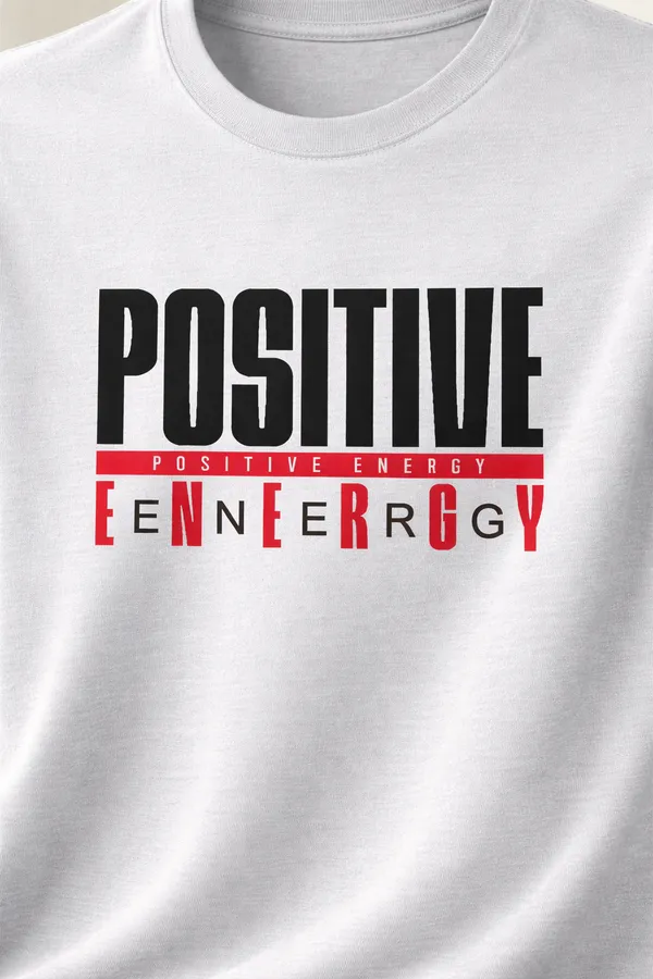 White_Graphic_Crew_Neck_Pollycotton_200_Gsm_Regular_Fit_T_Shirt_For_Unisex