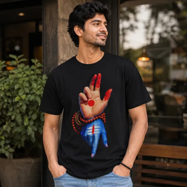 Black_Graphic_Pollycotton_200_Gsm_Regular_Fit_T_Shirt_For_Unisex