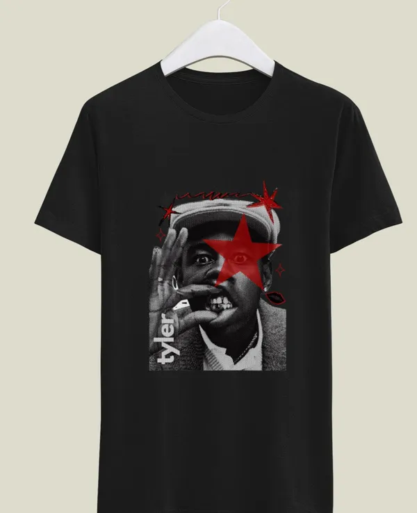 Black_Graphic_Print_Regular_Fit_Pollycotton_200_Gsm_Regular_Fit_T_Shirt_For_Unisex