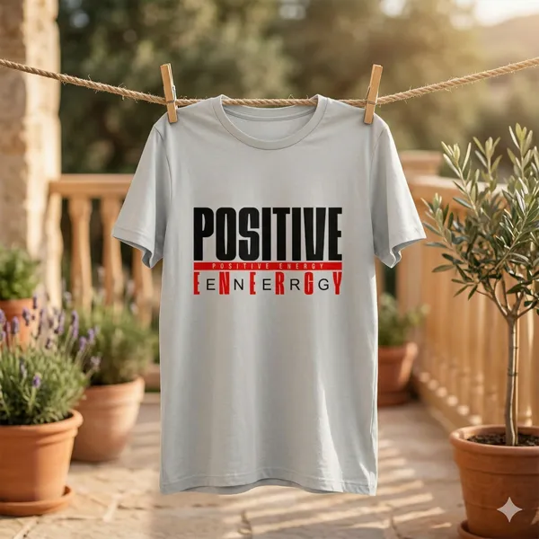 White_Graphic_Crew_Neck_Pollycotton_200_Gsm_Regular_Fit_T_Shirt_For_Unisex