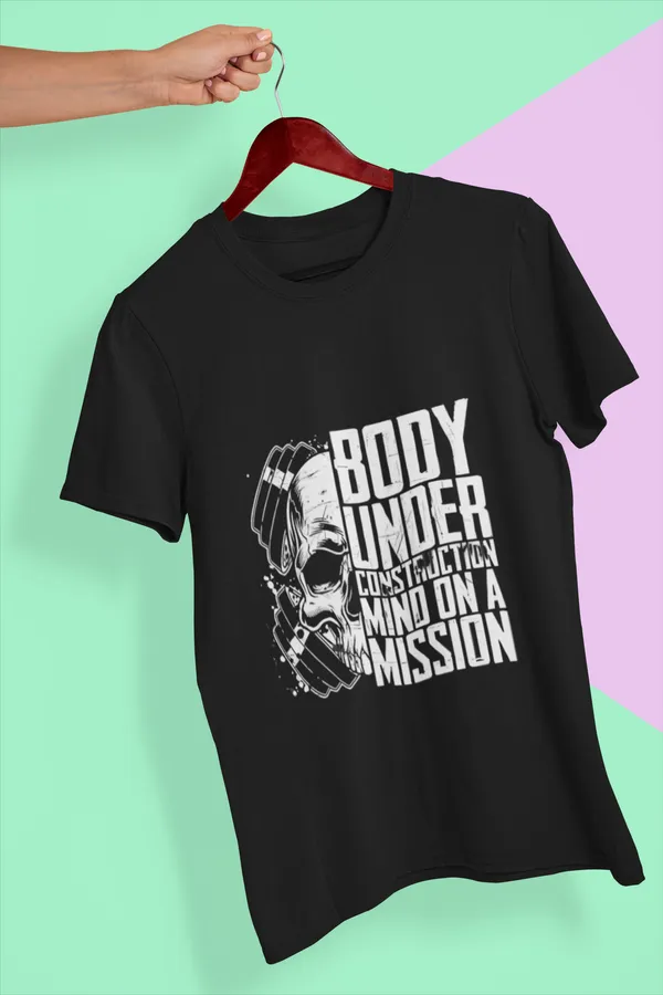 Black_Graphic_Pollycotton_200_Gsm_Regular_Fit_T_Shirt_For_Unisex