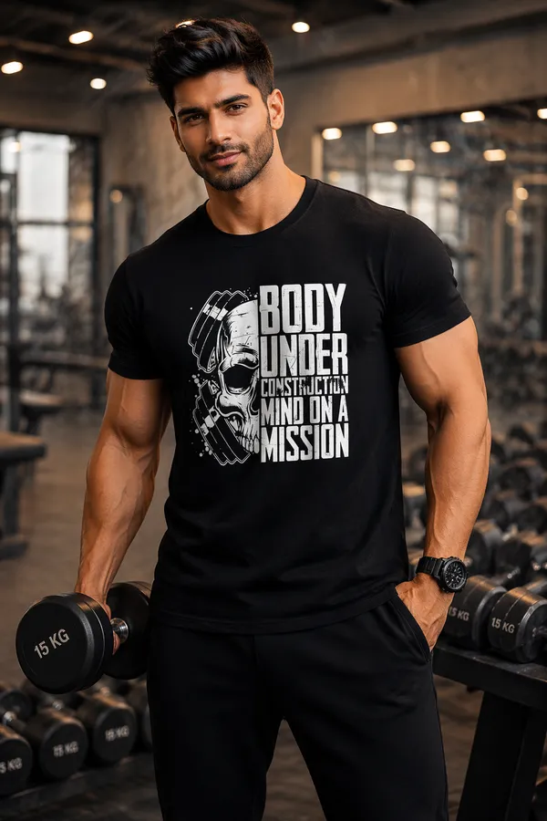 Black_Graphic_Pollycotton_200_Gsm_Regular_Fit_T_Shirt_For_Unisex