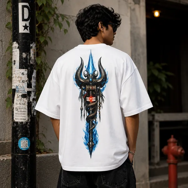 White_Oversized_Graphic_Cotton_Blend_180_Gsm_Oversize_Fit_T_Shirt_For_Unisex