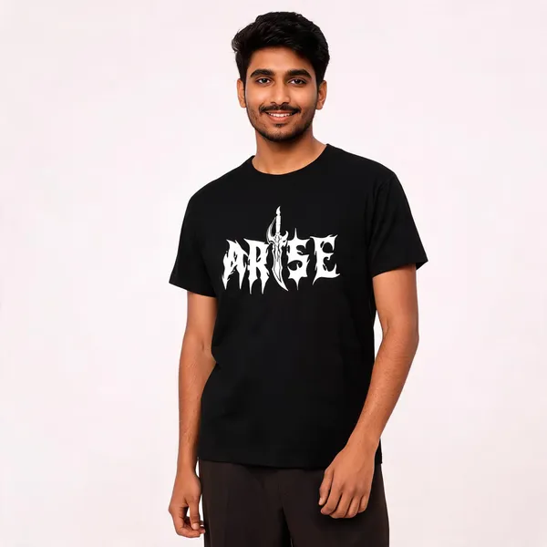 Black_Graphic_Print_Pollycotton_200_Gsm_Regular_Fit_T_Shirt_For_Unisex