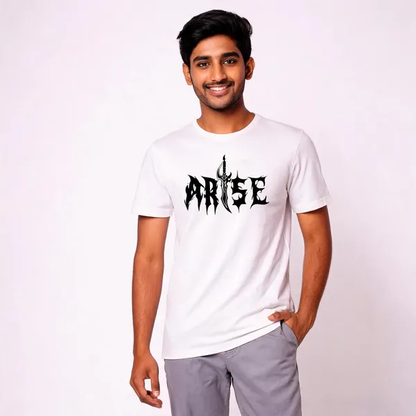 White_Graphic_Print_Pollycotton_200_Gsm_Regular_Fit_T_Shirt_For_Unisex