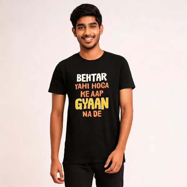 Black_Graphic_Print_Pollycotton_200_Gsm_Regular_Fit_T_Shirt_For_Unisex