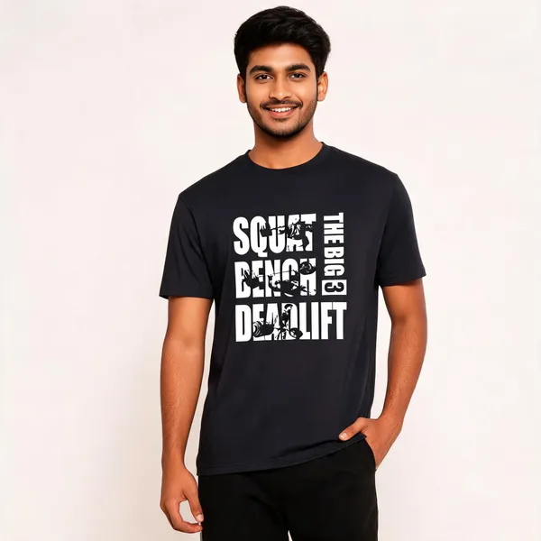 Black_Graphic_Pollycotton_200_Gsm_Regular_Fit_T_Shirt_For_Unisex