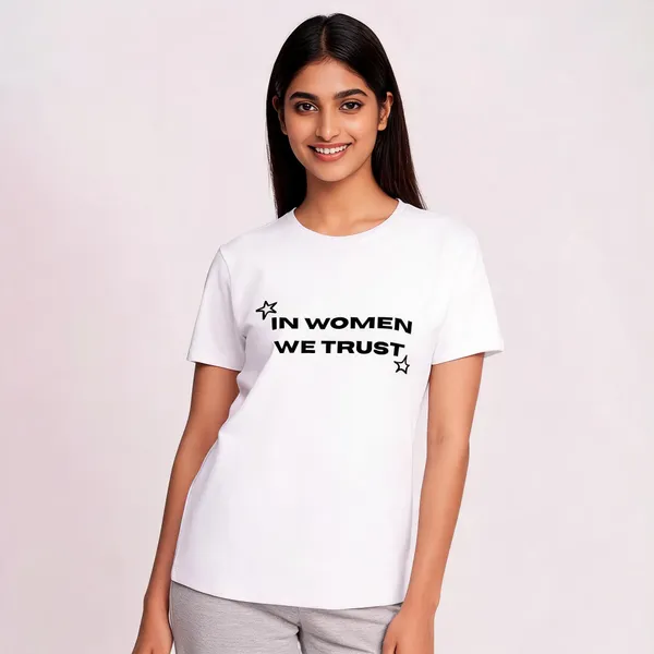 White_Graphic_Print_Pollycotton_200_Gsm_Regular_Fit_T_Shirt_For_Women