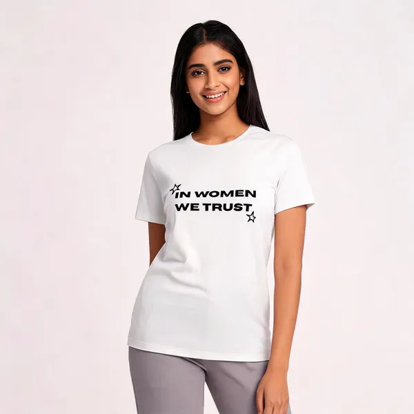 White_Graphic_Print_Pollycotton_200_Gsm_Regular_Fit_T_Shirt_For_Women