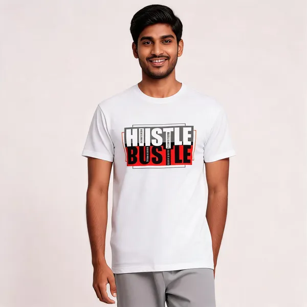 White_Graphic_Regular_Fit_Pollycotton_200_Gsm_Regular_Fit_T_Shirt_For_Unisex