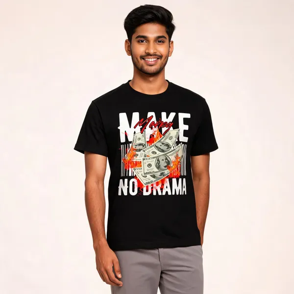 Black_Graphic_Print_Pollycotton_200_Gsm_Regular_Fit_T_Shirt_For_Unisex