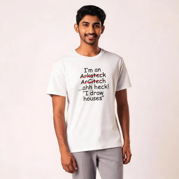 White_Regular_Fit_Graphic_Pollycotton_200_Gsm_Regular_Fit_T_Shirt_For_Adults