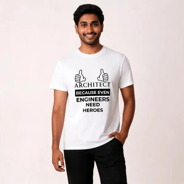 White_Graphic_Print_Pollycotton_200_Gsm_Regular_Fit_T_Shirt_For_Unisex