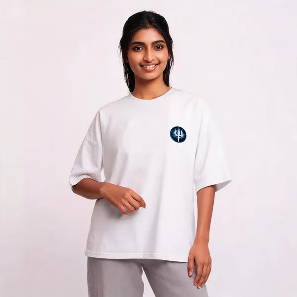 White_Oversized_Fit_Cotton_Blend_180_Gsm_Oversize_Fit_T_Shirt_For_Unisex