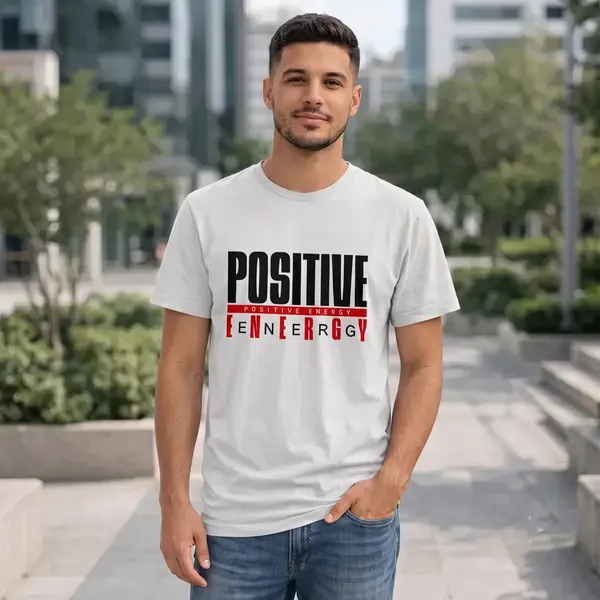 White_Graphic_Crew_Neck_Pollycotton_200_Gsm_Regular_Fit_T_Shirt_For_Unisex