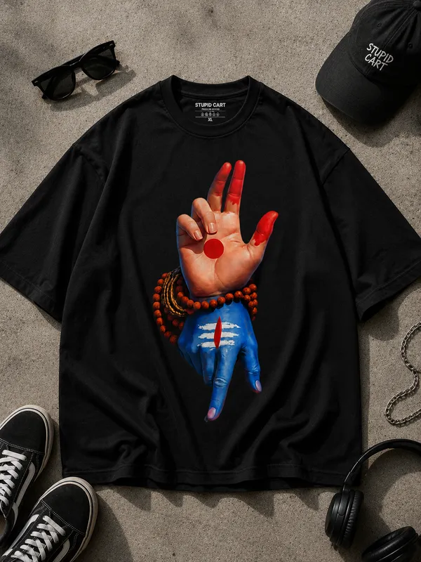 Black_Graphic_Short_Sleeve_Cotton_Blend_180_Gsm_Oversize_Fit_T_Shirt_For_Unisex