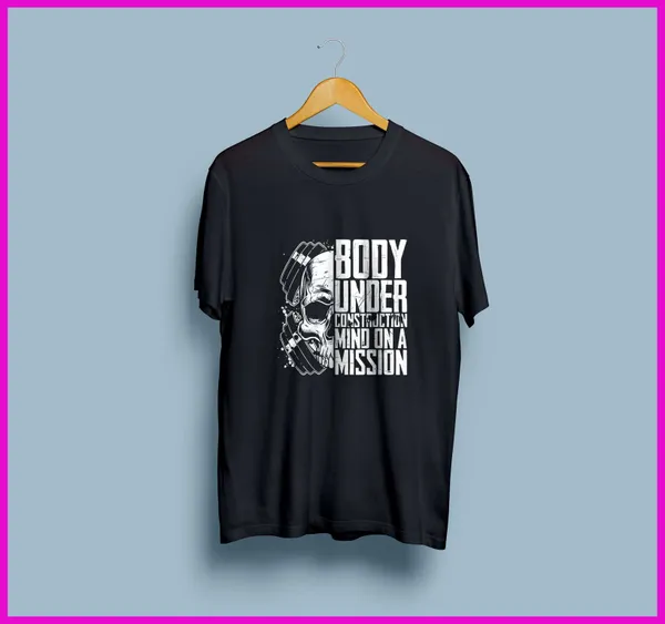Black_Graphic_Pollycotton_200_Gsm_Regular_Fit_T_Shirt_For_Unisex