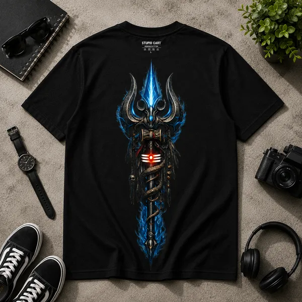 Black_Graphic_Print_Pollycotton_200_Gsm_Regular_Fit_T_Shirt_For_Unisex