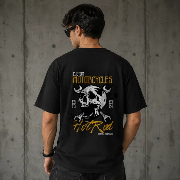Black_Graphic_Print_Pollycotton_200_Gsm_Regular_Fit_T_Shirt_For_Unisex